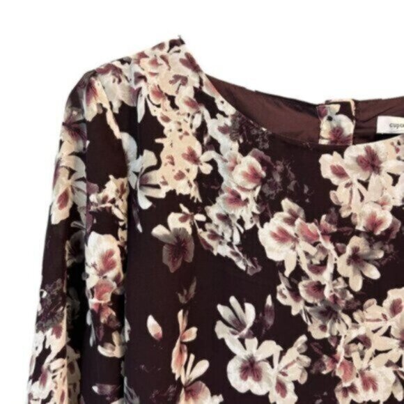 NWT Cupcakes and Cashmere | Women's Jerrin Floral-Print Blouse Size Medium - Picture 5 of 14